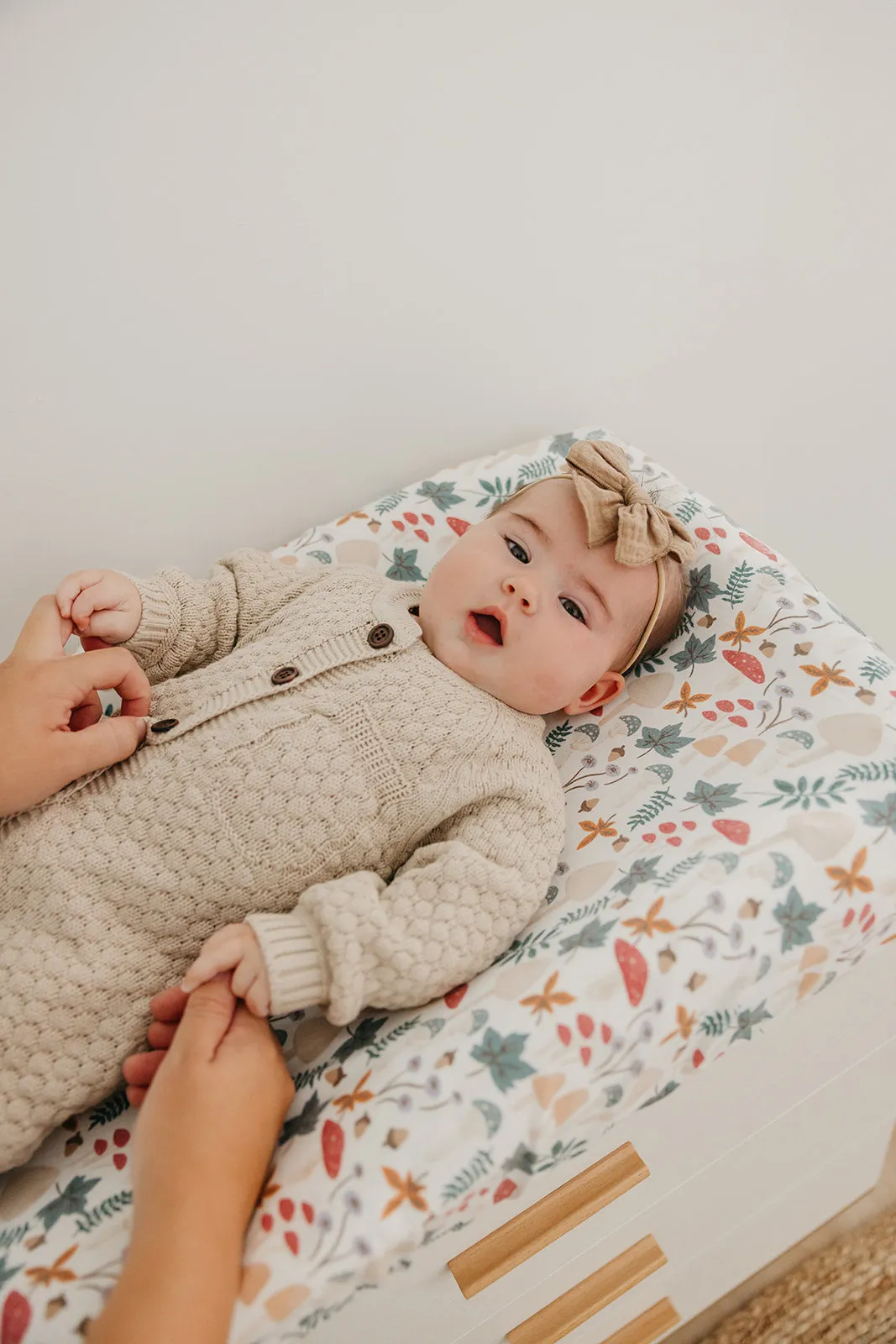 Premium Knit Diaper Changing Pad Cover - Ivy