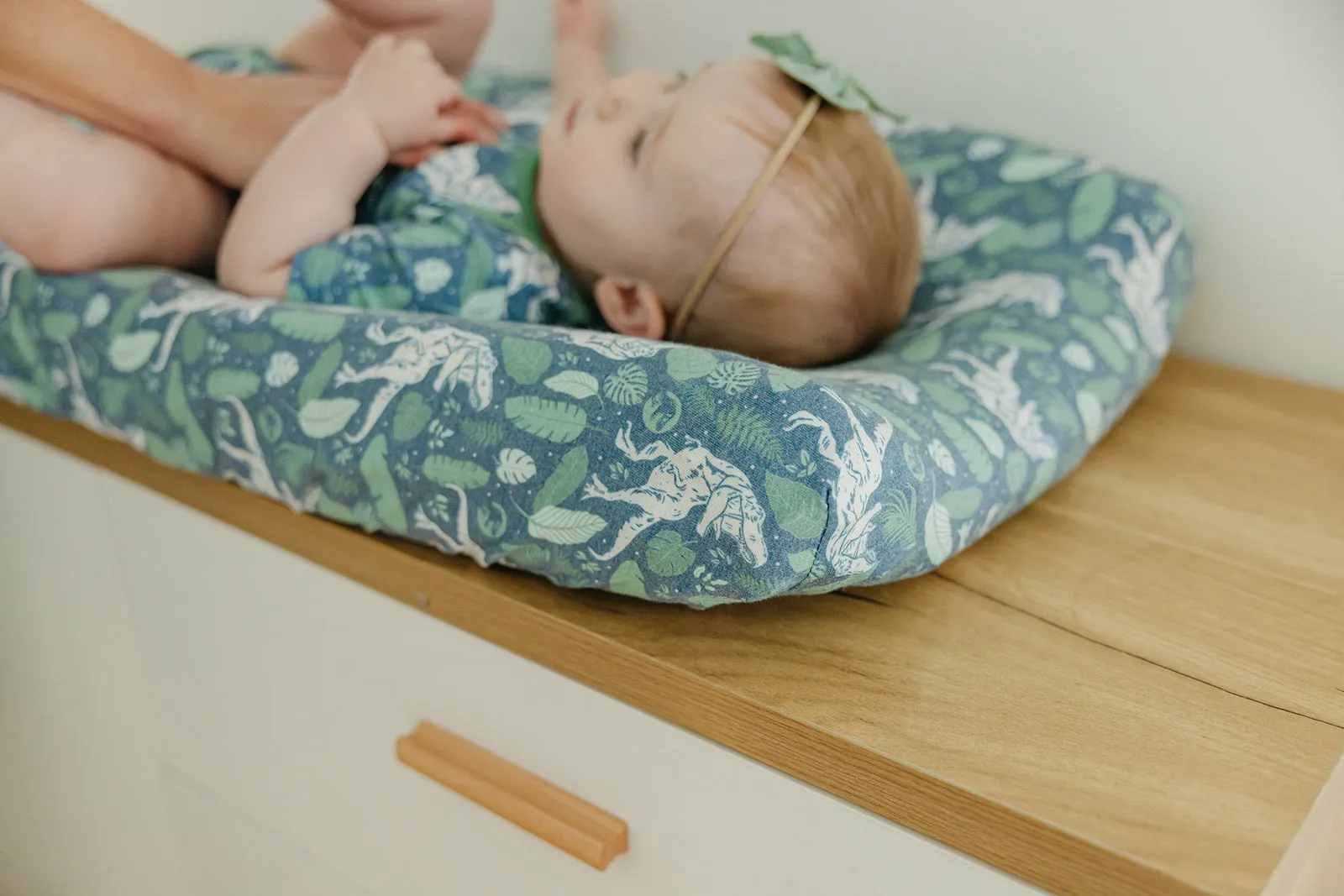 Premium Knit Diaper Changing Pad Cover - Jurassic Park