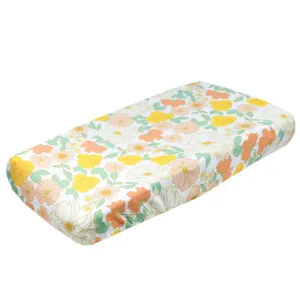 Premium Knit Diaper Changing Pad Cover - Rose