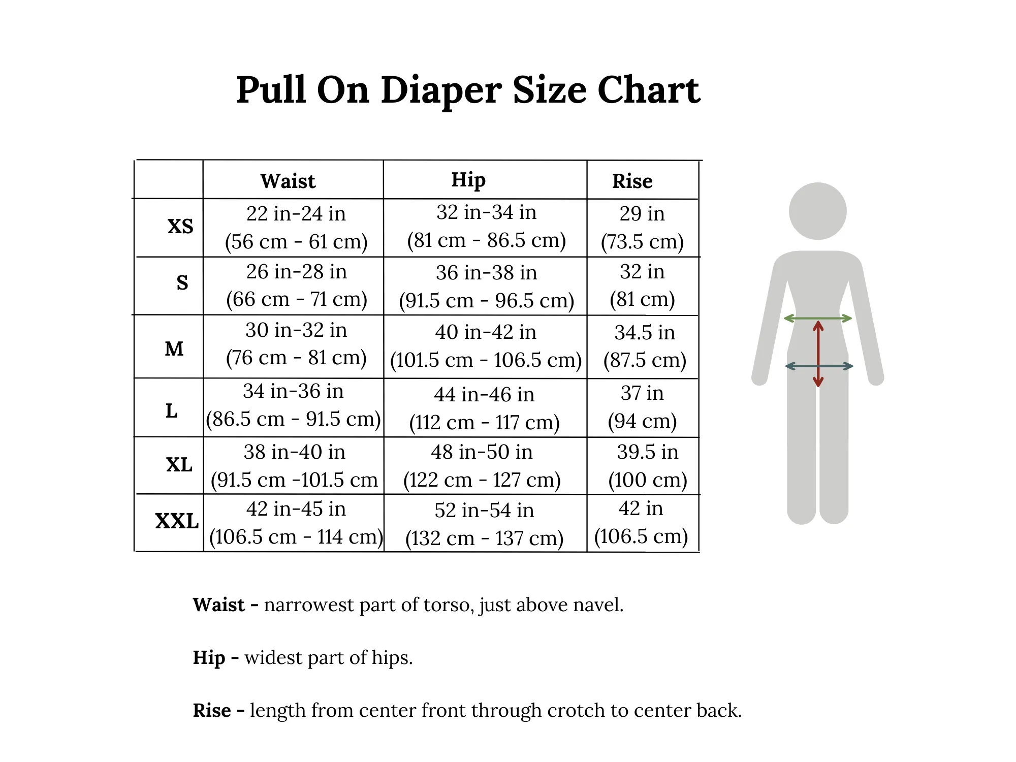 Pull On Adult Cloth Diaper Sewing Pattern