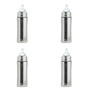 Pura Kiki 9oz/260ml Insulated Infant Bottles (Pack of 4)