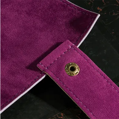 Purple Roll Up Leatherette Dice Mat