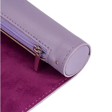 Purple Roll Up Leatherette Dice Mat