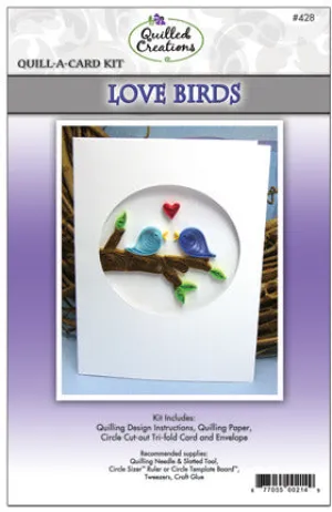 Quilling Kit, Quill-A-Card: Love Birds