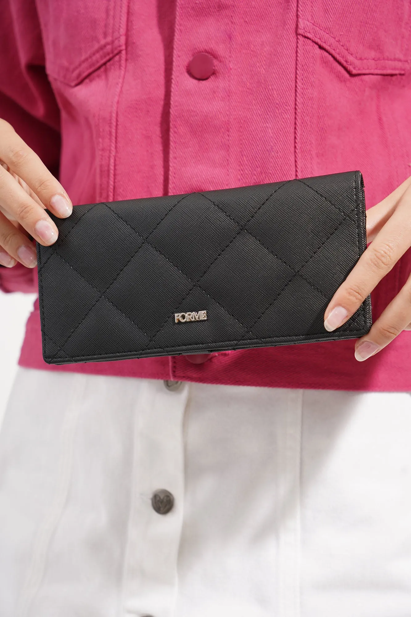 Quilted Long Wallet