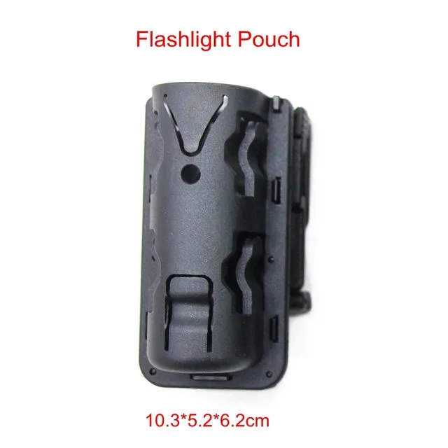 "Multifunctional MOLLE Baton Holster with 360 Degree Rotation for Tactical and Outdoor Use"