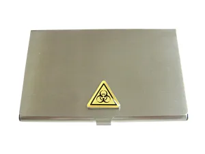 Radioactive Warning Sign Business Card Holder