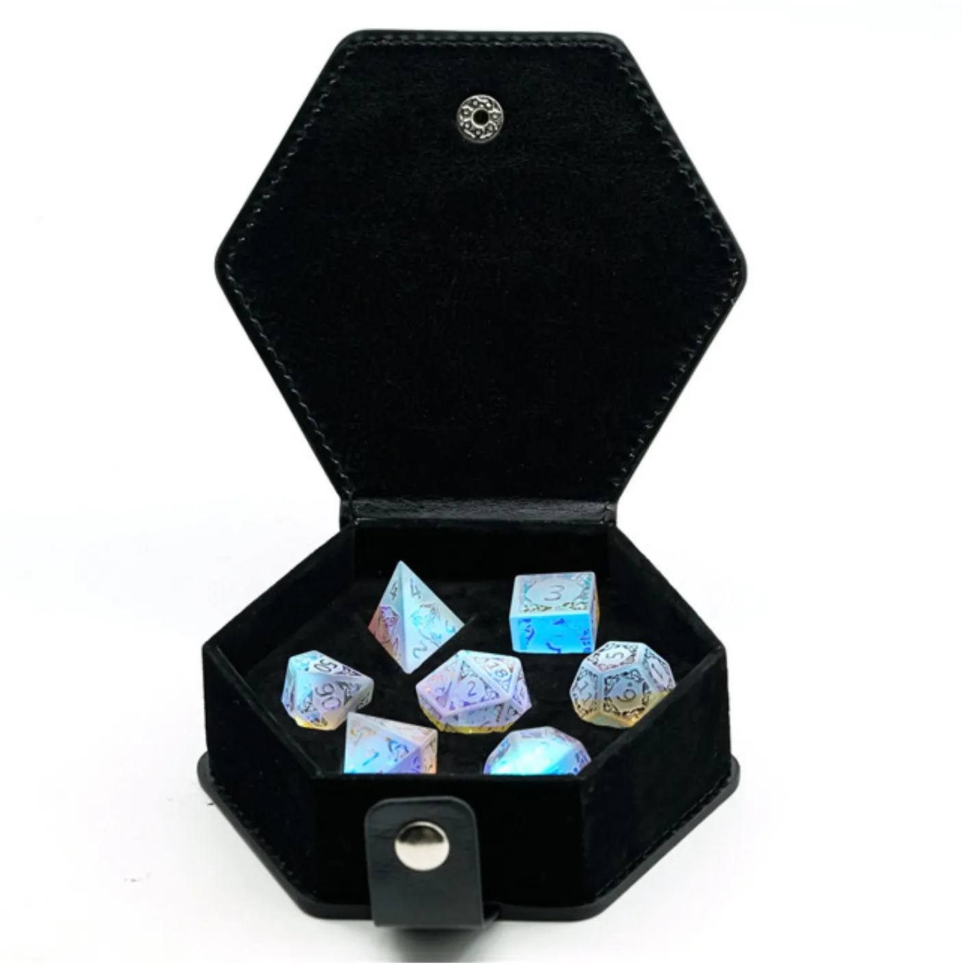Rainbow Crystal and Flourish - Gemstone Engraved