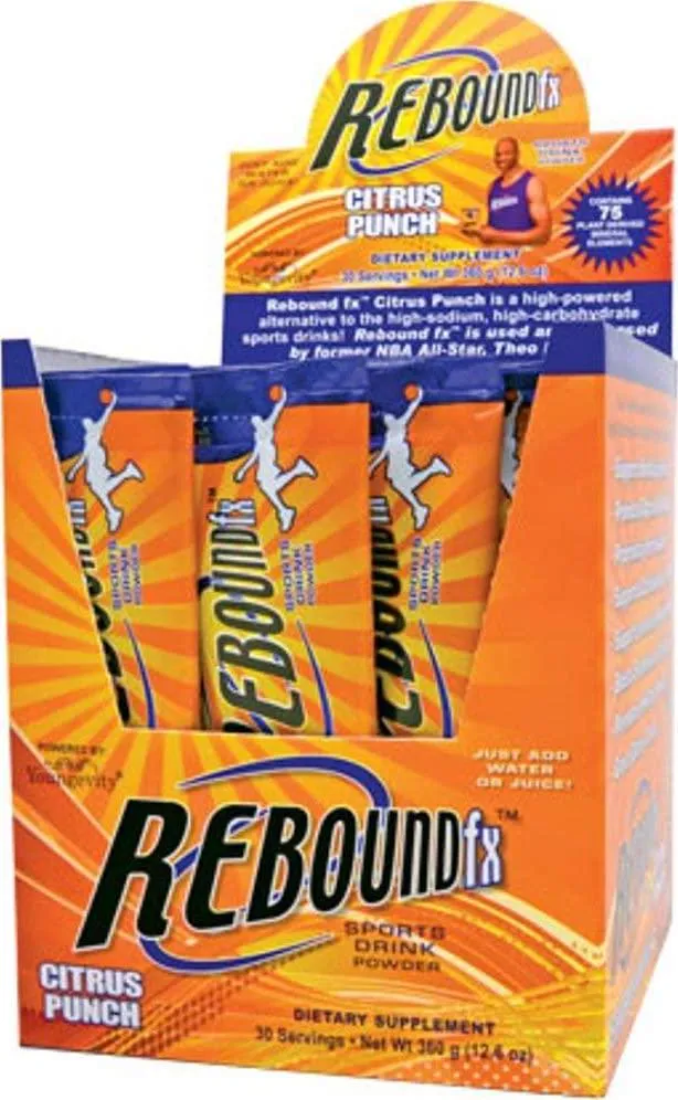 REBOUND FX ON-THE-GO POUCHES CITRUS PUNCH - 30 CT BOX by Youngevity