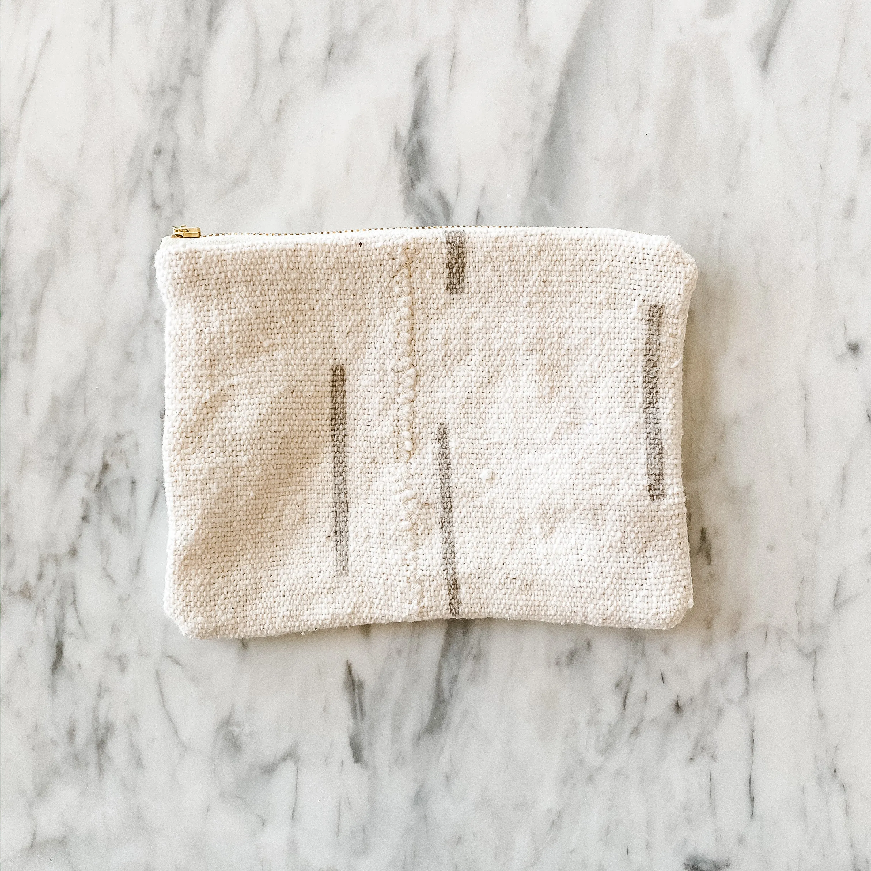 Reclaimed Mud Cloth Travel Pouch