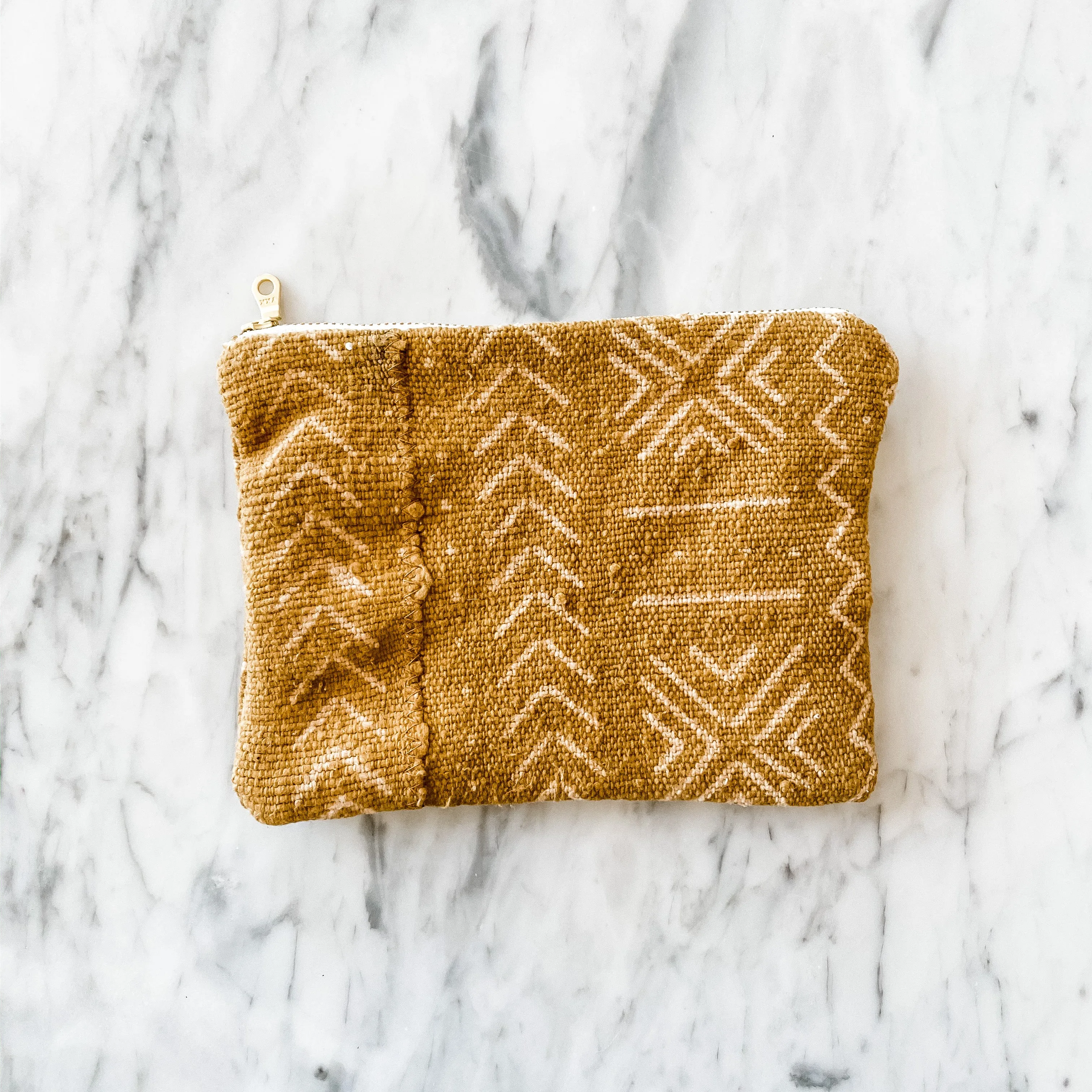 Reclaimed Mud Cloth Travel Pouch