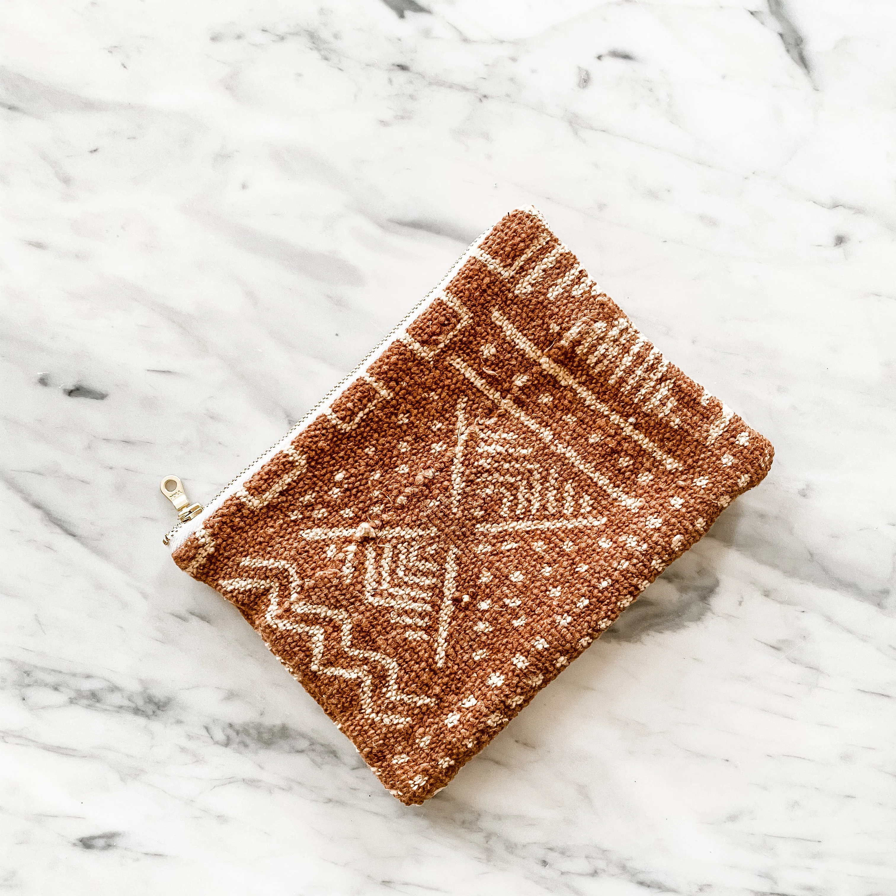 Reclaimed Mud Cloth Travel Pouch
