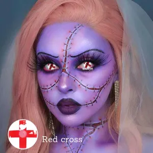 Red Cross Halloween Contact Lense Yearly