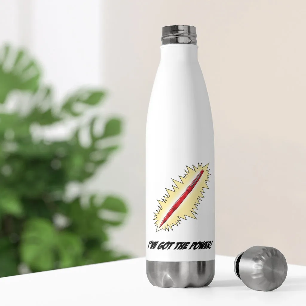 Red Pen Power Insulated Bottle