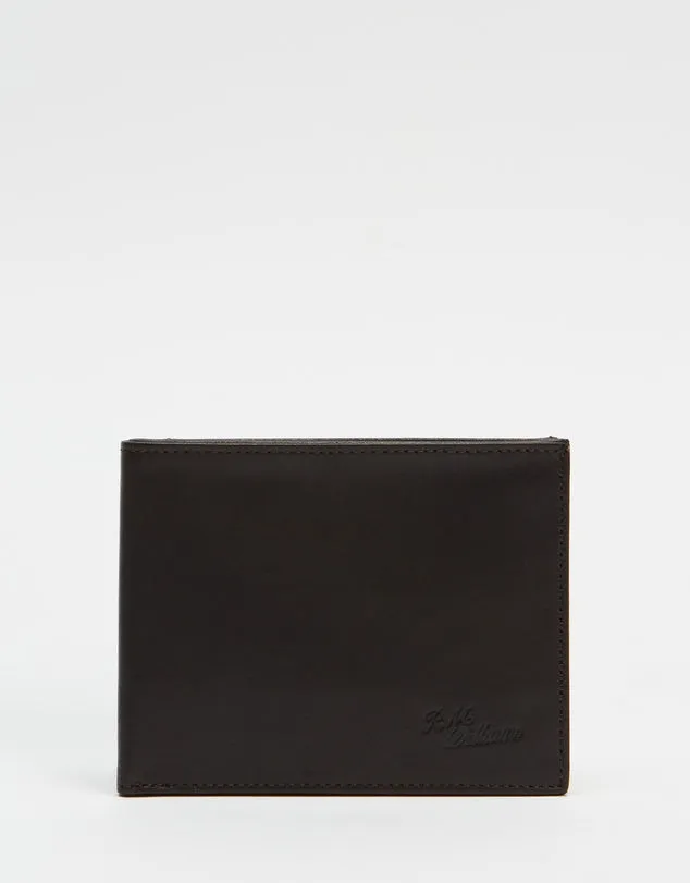 R.M.Williams - Singleton Bifold Wallet with Coin Pouch - Dark Brown