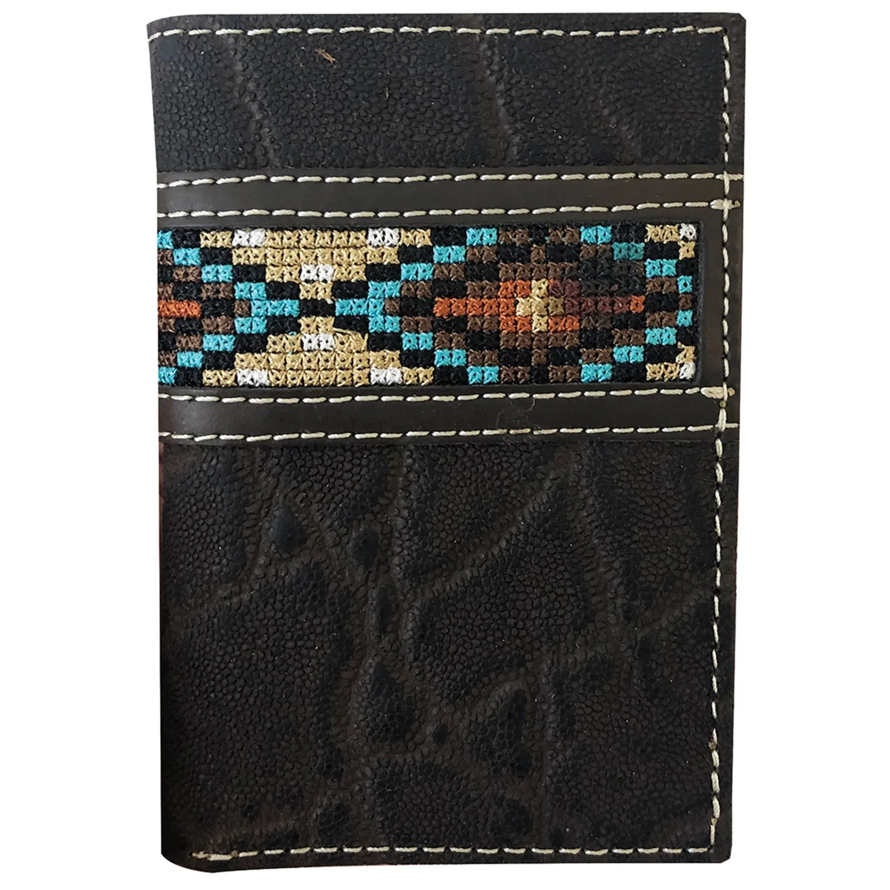 Roper Wallet Tri Fold Aztec Brown