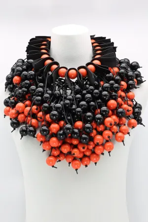 Round Beads Cape Necklace