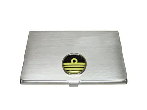 Round Nautical Captain Rank Business Card Holder