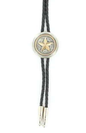 Round Star Bolo Tie