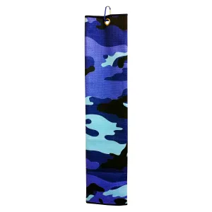 RPG Tri Fold Microfiber Golf Towel - Purple Camouflage