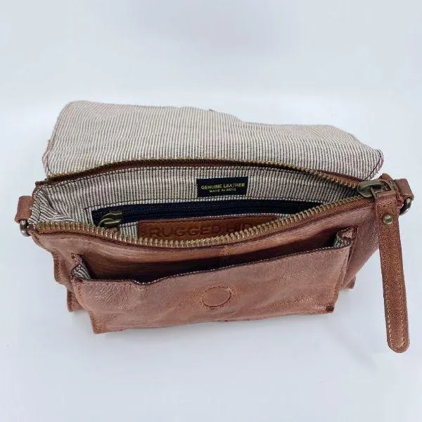 RUGGED HIDE Amelia Clutch - Brown