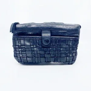 RUGGED HIDE Sadie Woven Handbag - Black