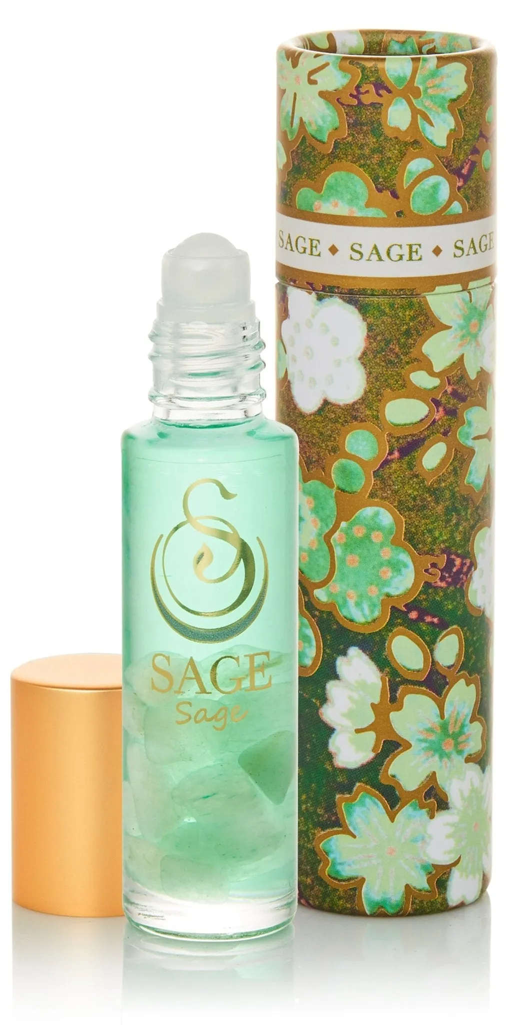 Sage 1/4 oz Gemstone Perfume Oil Concentrate Roll-On by Sage
