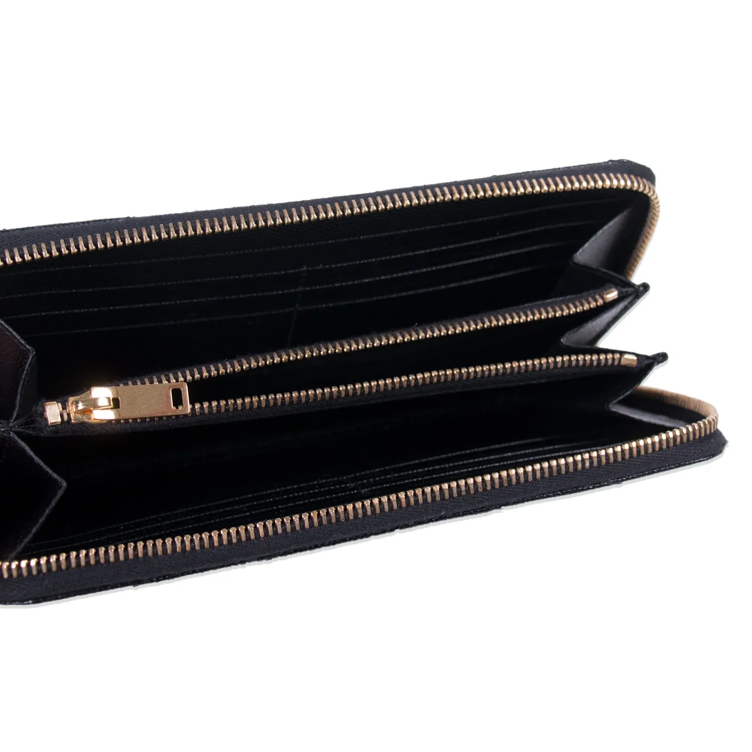 Saint Laurent Monogram Zip Around Wallet