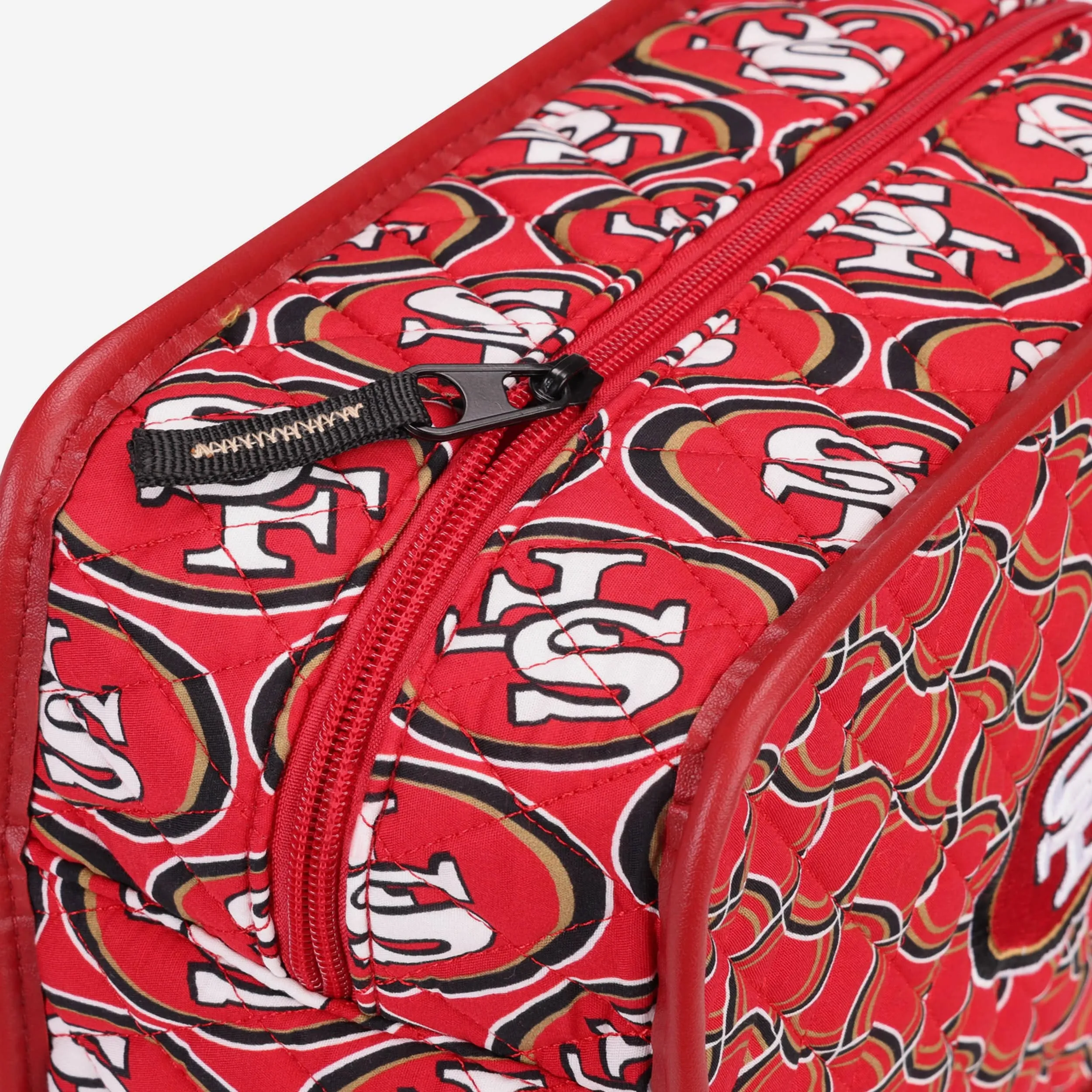 San Francisco 49ers Quilted Printed Cosmetic Bag