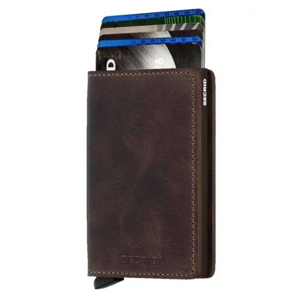 Secrid - RFID Protected Slim Wallet - Vintage - Chocolate