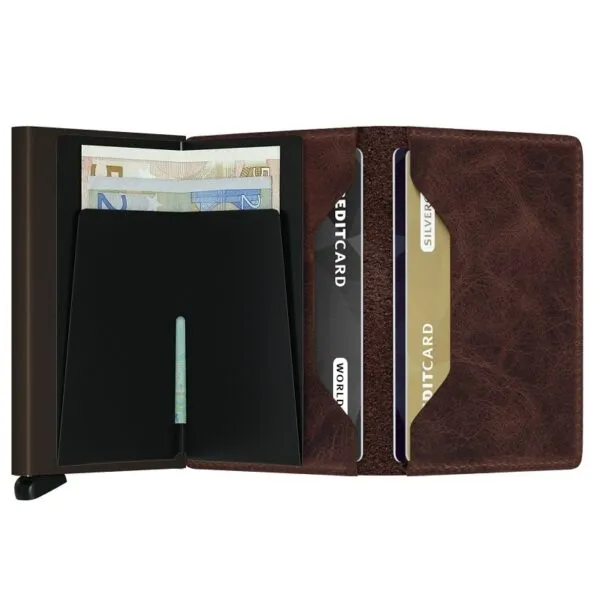 Secrid - RFID Protected Slim Wallet - Vintage - Chocolate