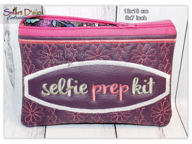 SELFIE PREP KIT - ITH QUILT ZIPPER BAG - 2 Shapes