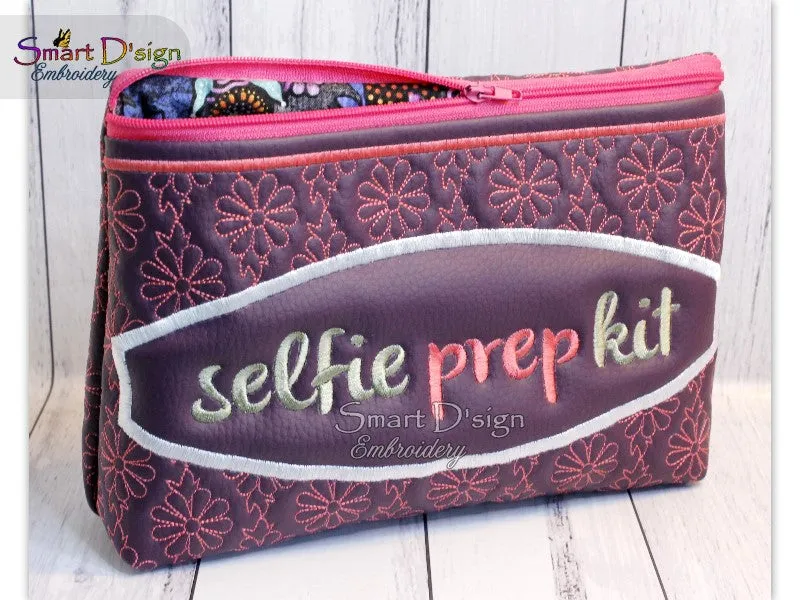 SELFIE PREP KIT - ITH QUILT ZIPPER BAG - 2 Shapes