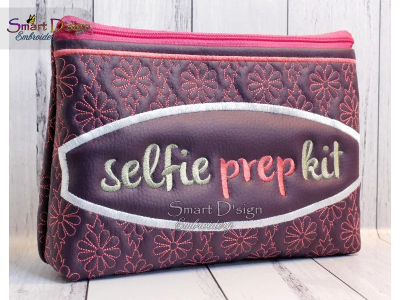 SELFIE PREP KIT - ITH QUILT ZIPPER BAG - 2 Shapes