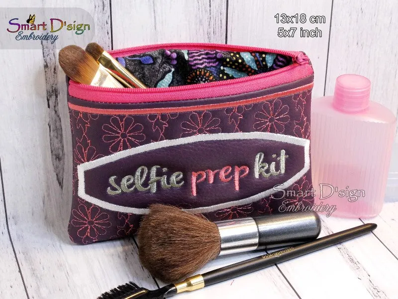 SELFIE PREP KIT - ITH QUILT ZIPPER BAG - 2 Shapes