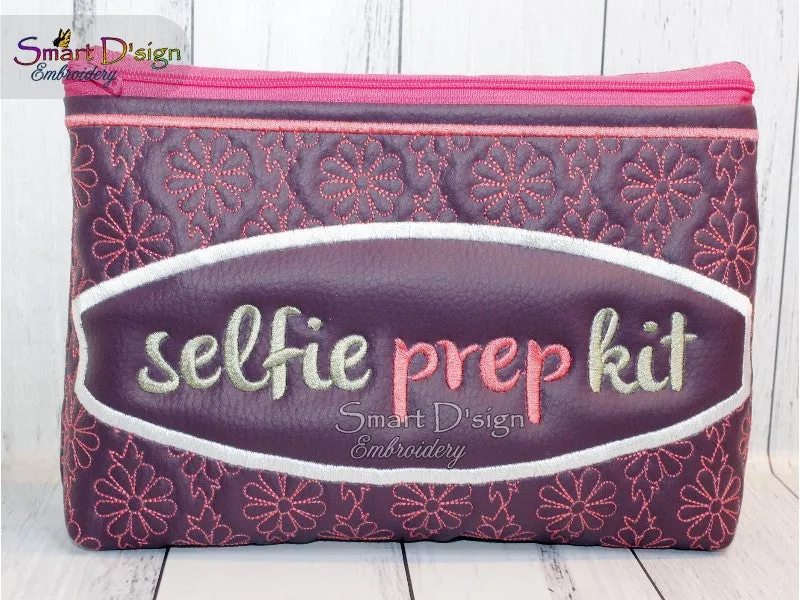 SELFIE PREP KIT - ITH QUILT ZIPPER BAG - 2 Shapes