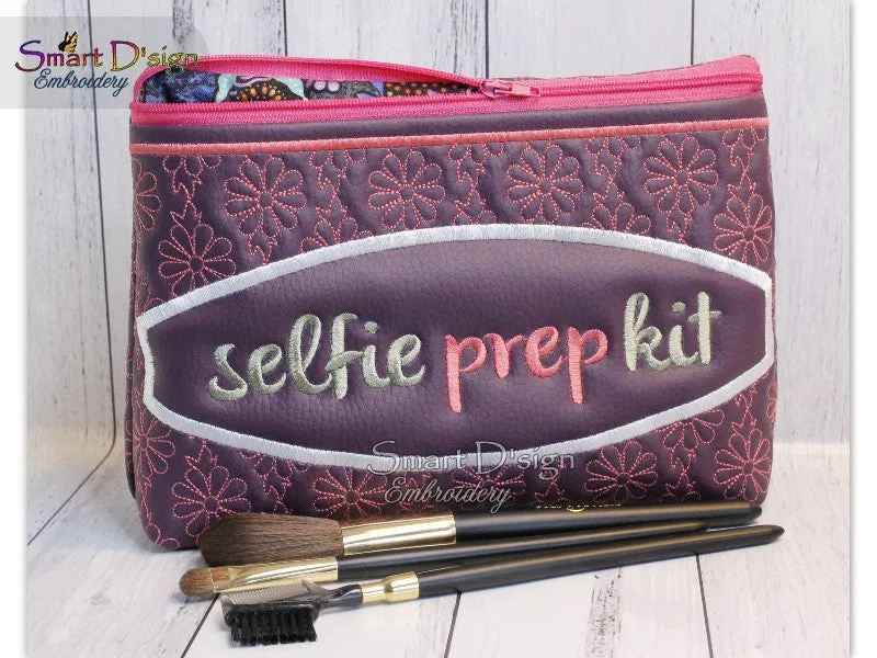SELFIE PREP KIT - ITH QUILT ZIPPER BAG - 2 Shapes