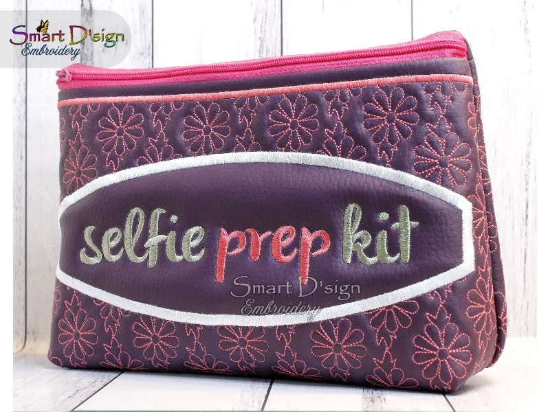 SELFIE PREP KIT - ITH QUILT ZIPPER BAG - 2 Shapes