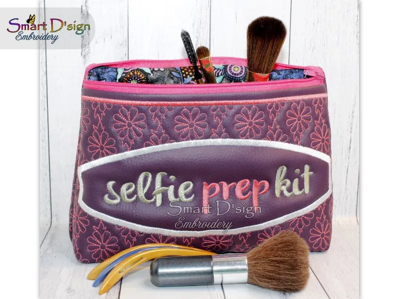SELFIE PREP KIT - ITH QUILT ZIPPER BAG - 2 Shapes