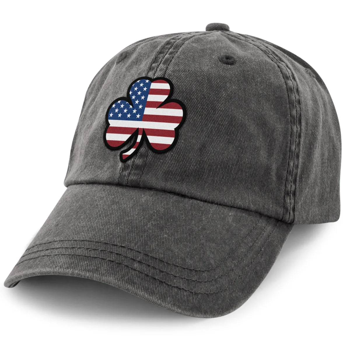 Shamrock Stars & Stripes Washed Dad Hat