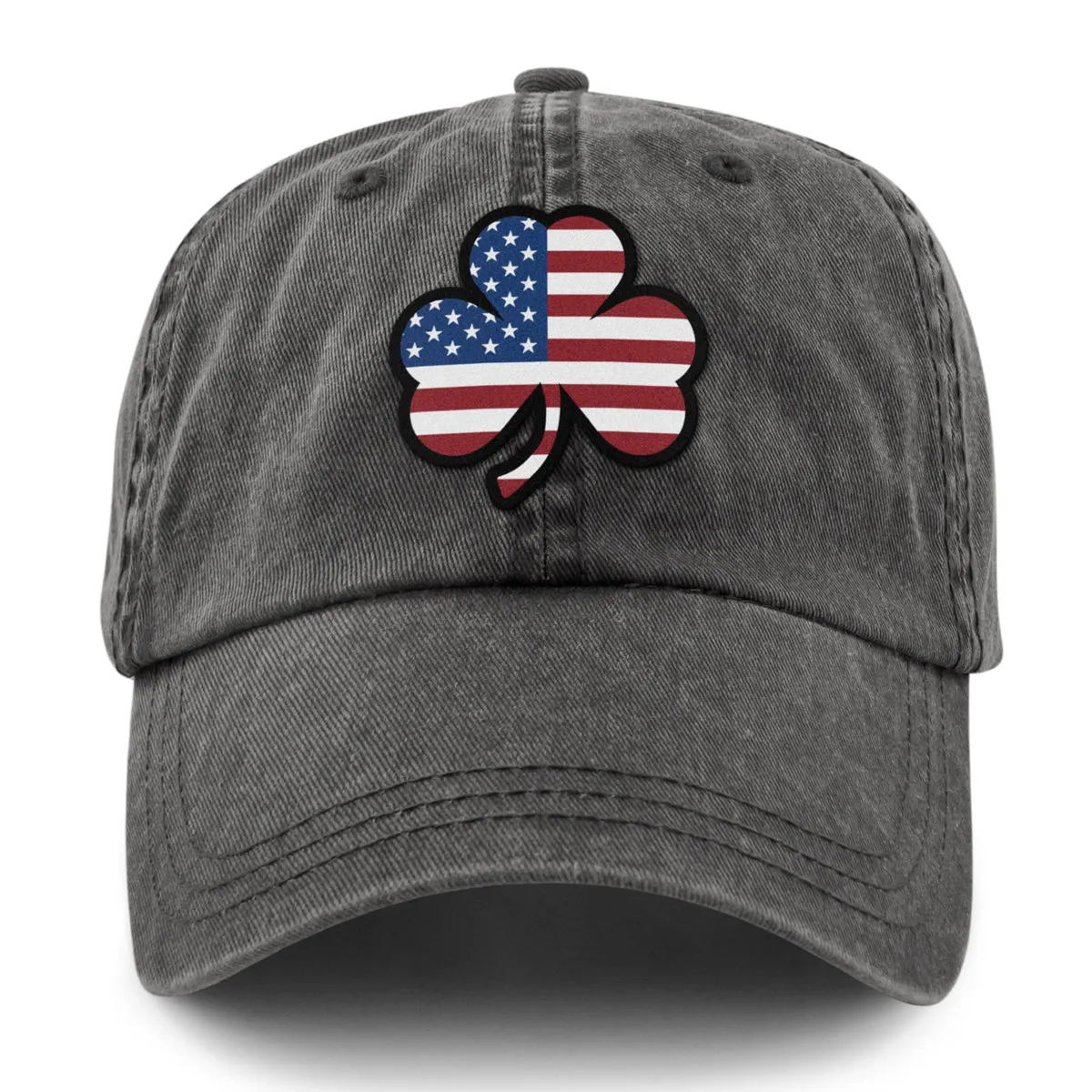 Shamrock Stars & Stripes Washed Dad Hat