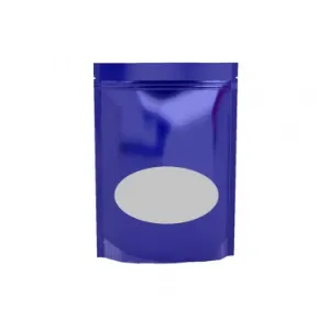 Shiny Red Stand up Pouch with oval window 250GM