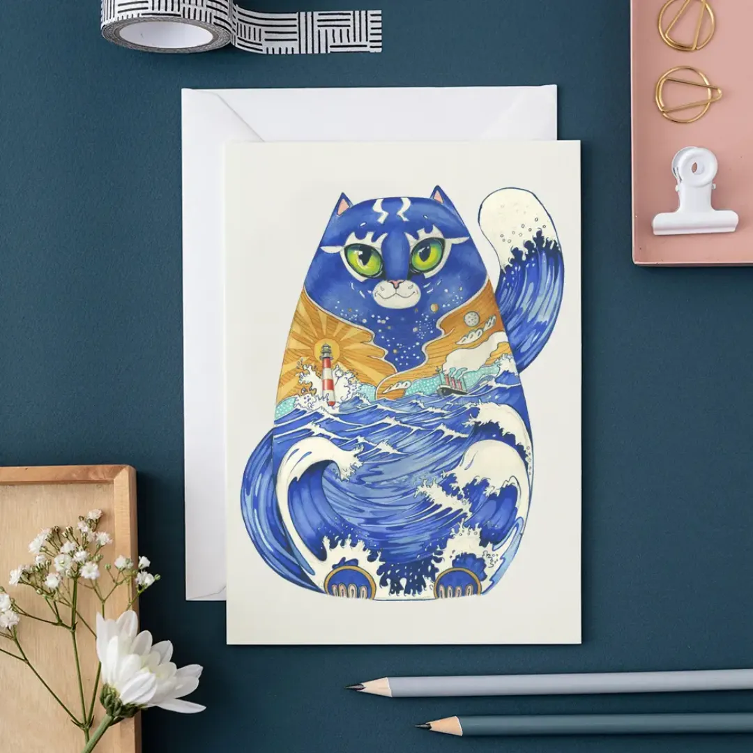 Ships Cat Card