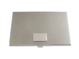 Silver Toned Etched United Arab Emirates UAE Flag Business Card Holder