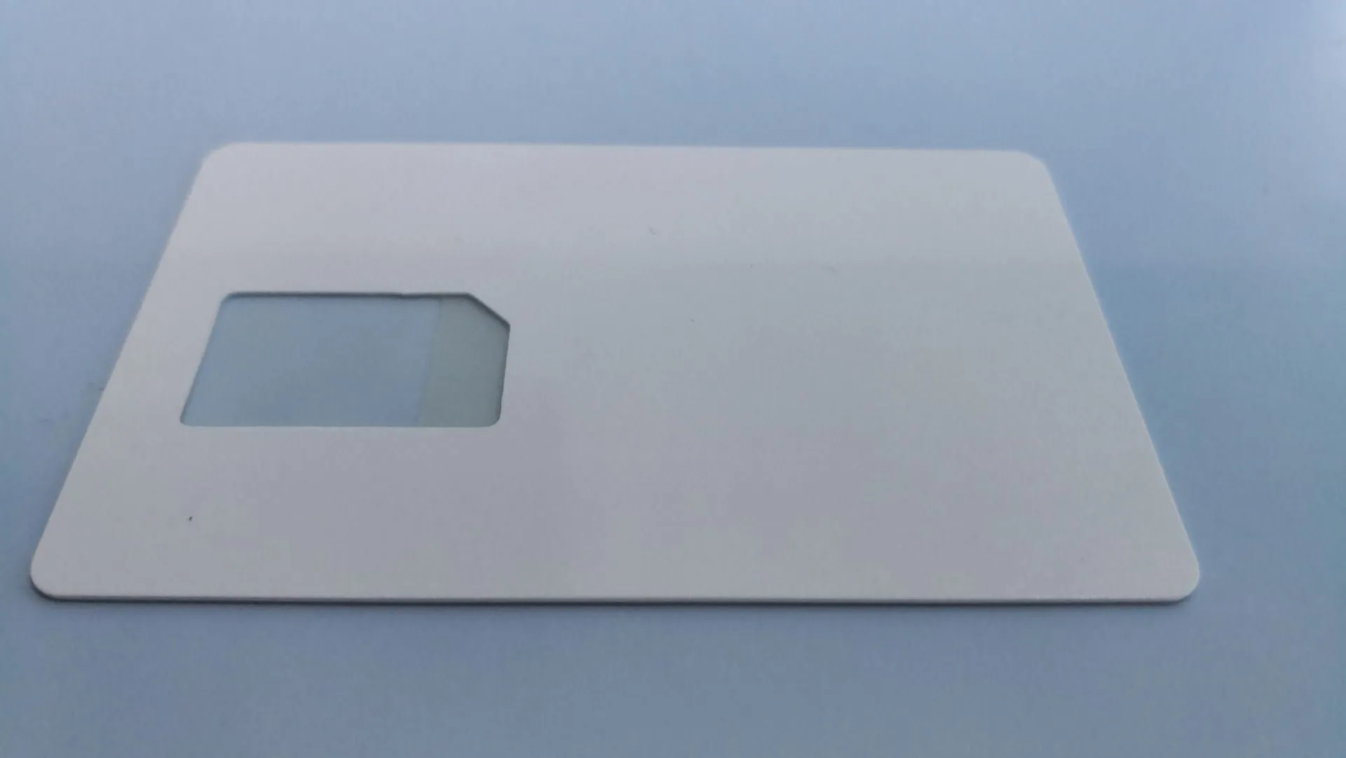 SIM card to credit card slot adapter