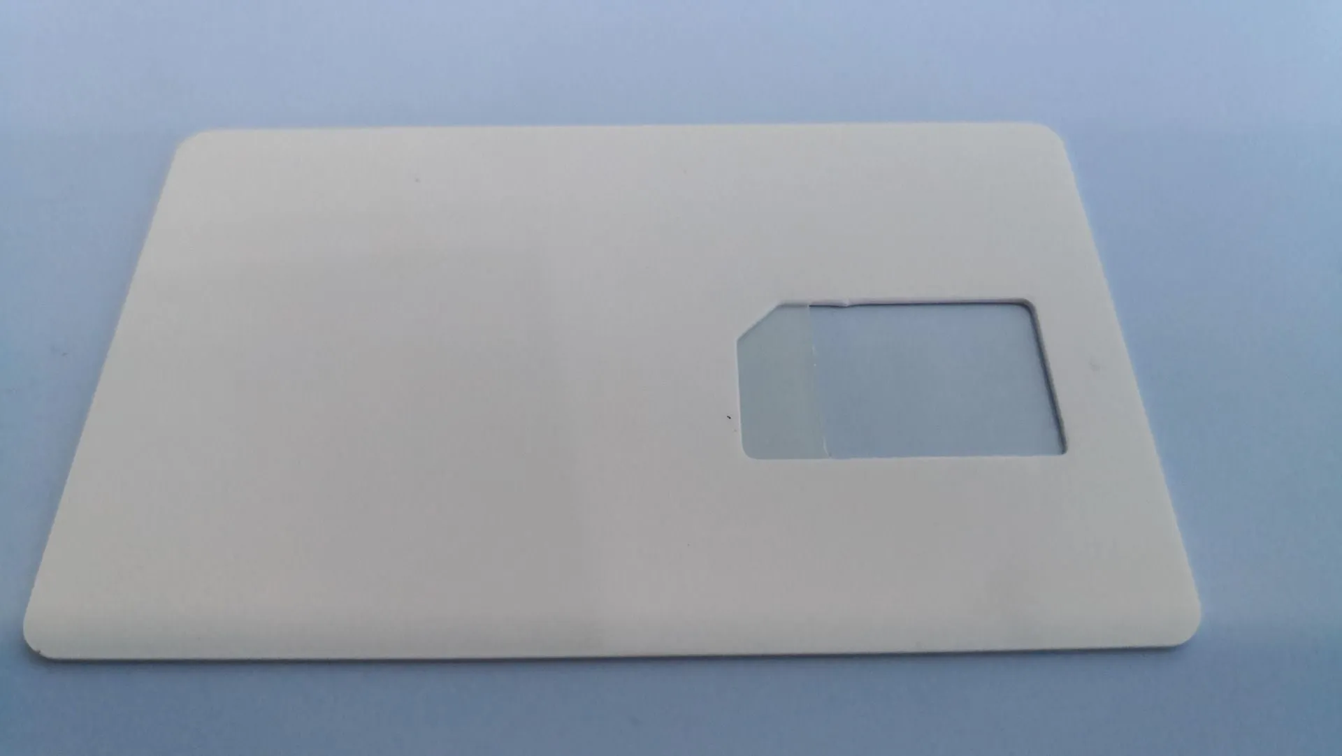 SIM card to credit card slot adapter