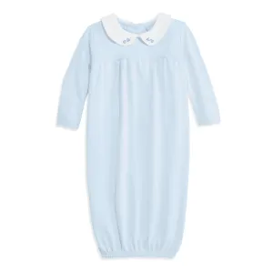 Simmons Pima Baby Sac -- Blue w/ Blue Hearts