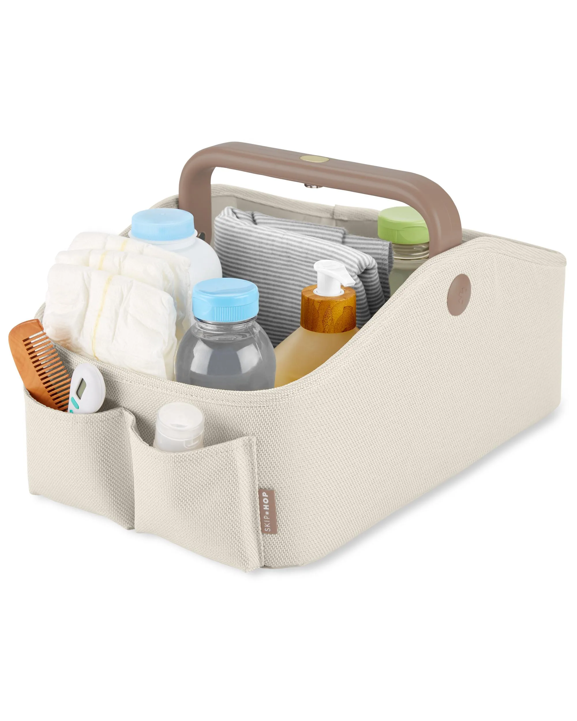 Skip Hop Nursery Style Light Up Diaper Caddy - Oat