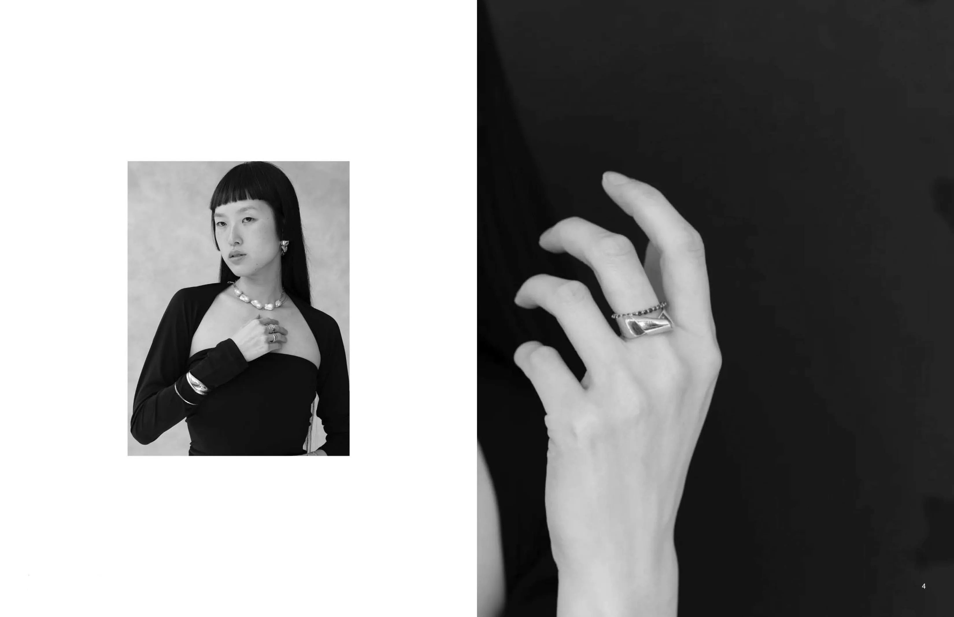 slim fold ring - sterling silver