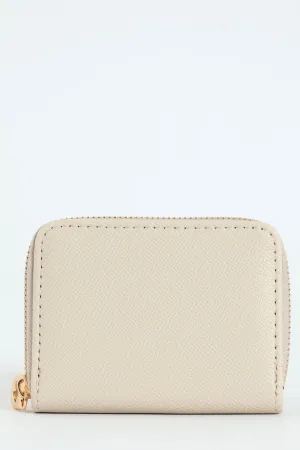 Small Zip Around Purse - Light Grey